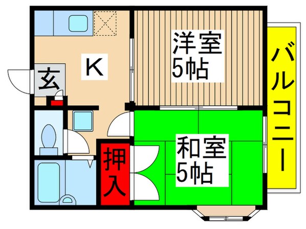 ハピネスハイツの物件間取画像